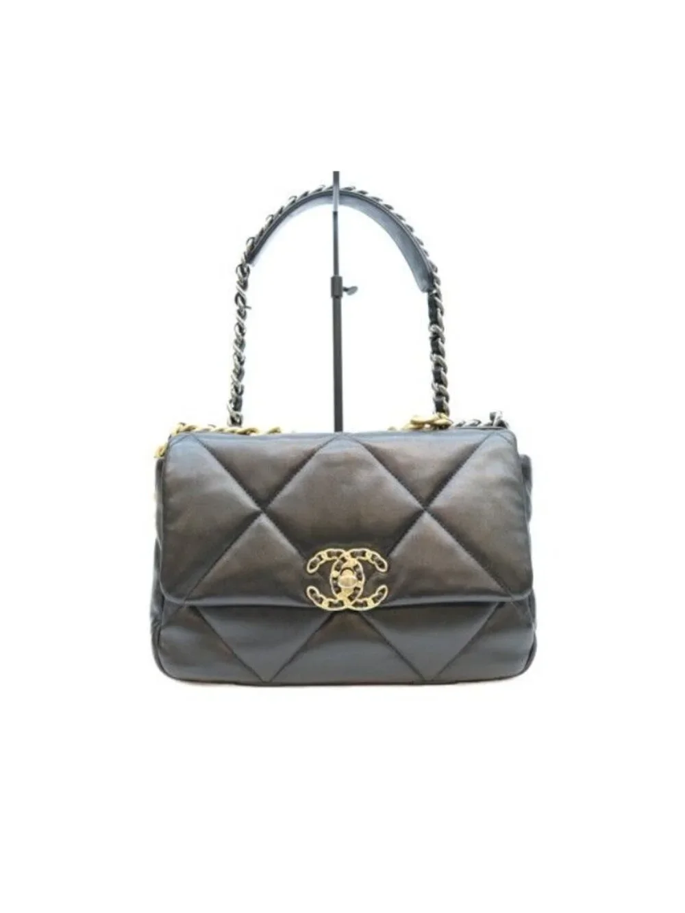 Chanel Black Lamb 19 Small Shoulder